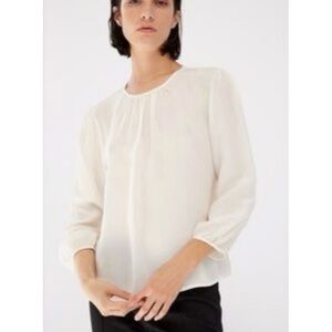 Stateside Long Sleeve Blouse in Ivory sz. S